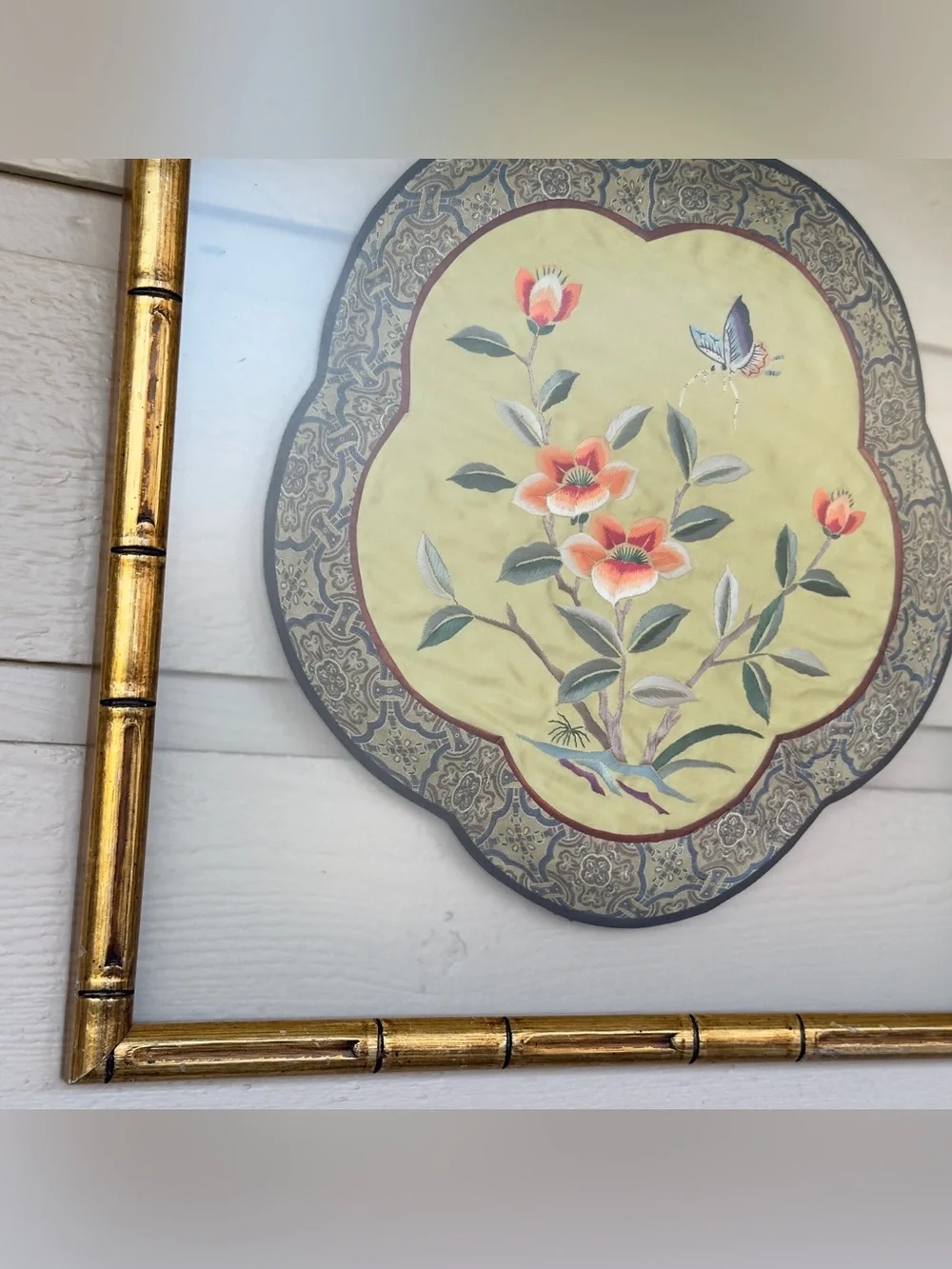 Antique Chinese Hand Embroidered Forbidden Stitch 100% Silk Art Framed Decor